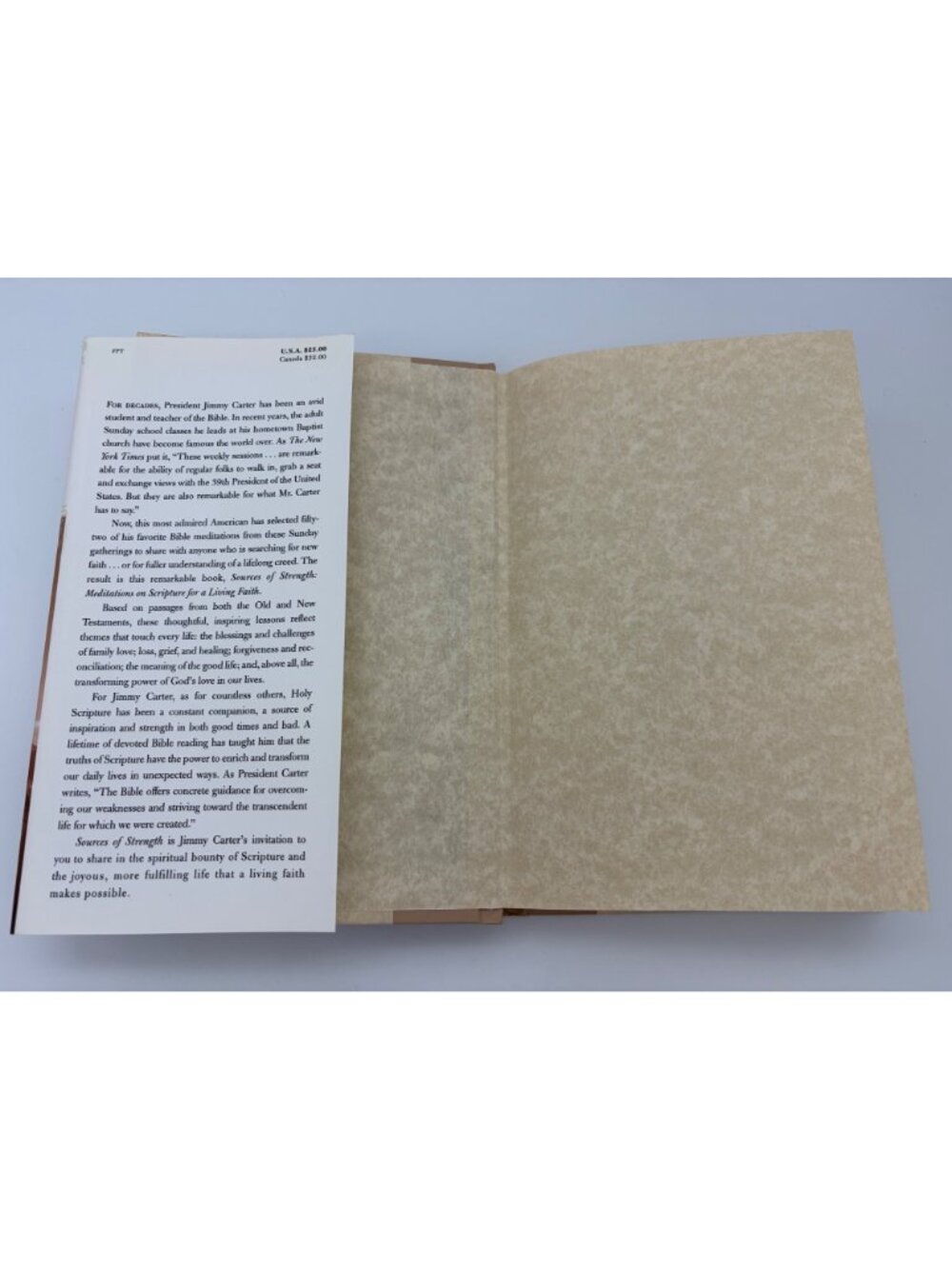 1997 Jimmy Carter Signed Sources of Strength First Edition First Print Hardcover - Picture 4 of 9
